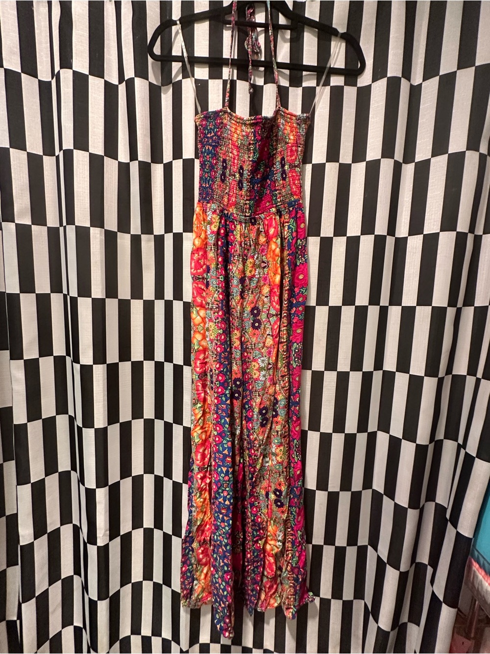 F21 Vibrant Multicolor Romper with Pants